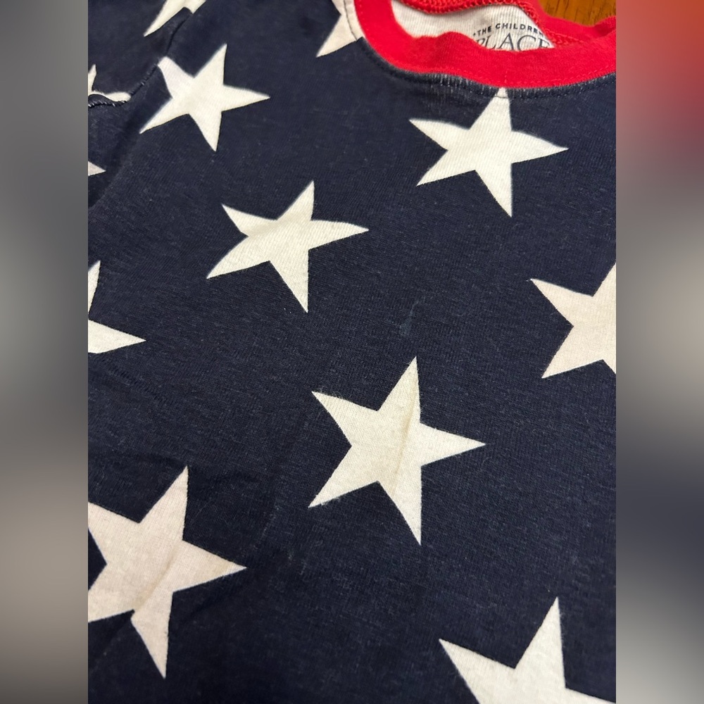 Kids Patriotic Pajama Set | Stars & Stripes 2-Piece | Size 4T Cotton PJs - Picture 5 of 5